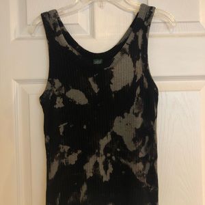 Acid washed tank top